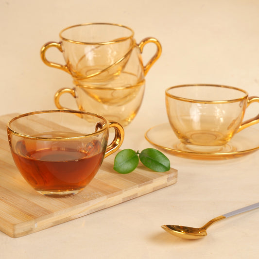 Gold Transparent Cup Set