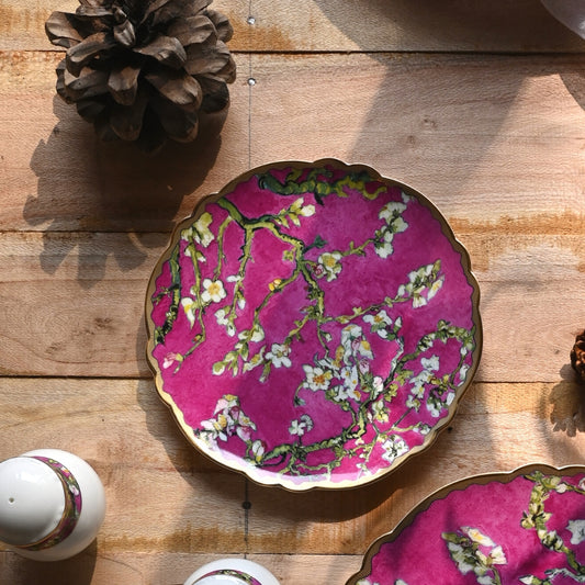 Floral Snack Platter Set of 9