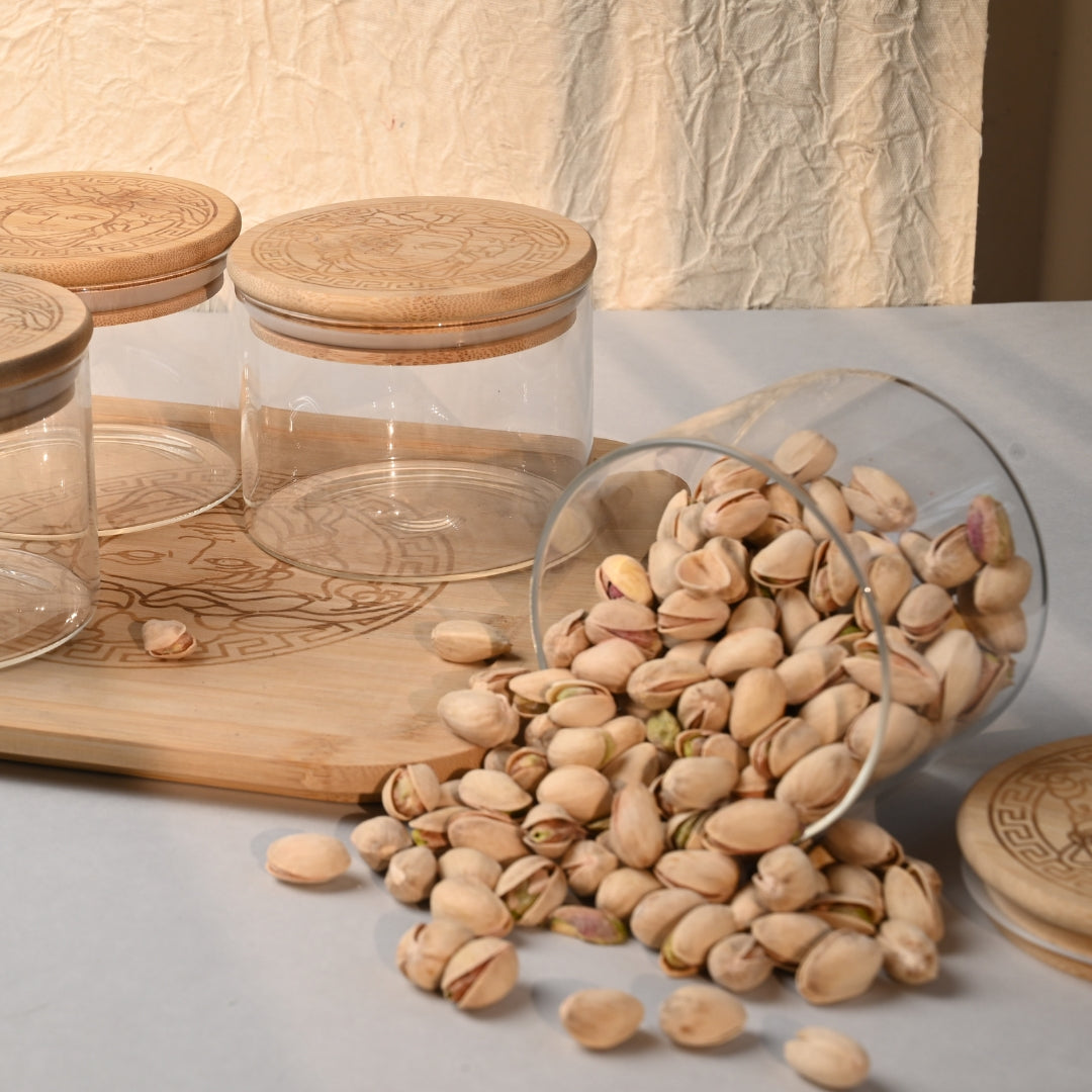 Wooden Dry Fruit Tray Set