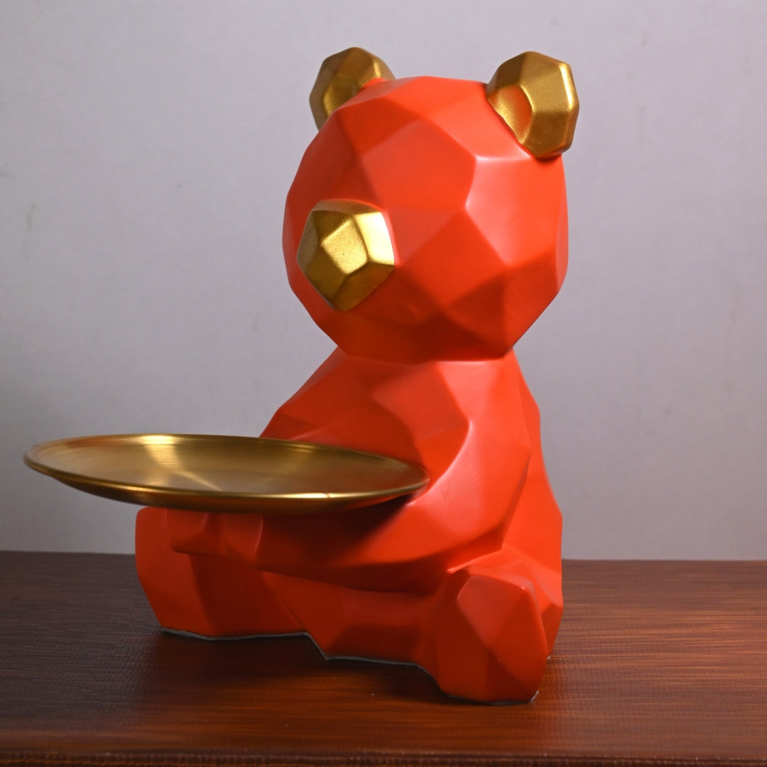 Home decore - Geometric Teddy with Tray